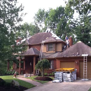 Storm damage restoration, roof replacement. 3300 square foot home in the Greater Cincinnati Area damaged by a recent storm. We were able to file...