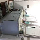 Cultured Marble bath remodel Light blue cultured marble w/ chrome fixtures.