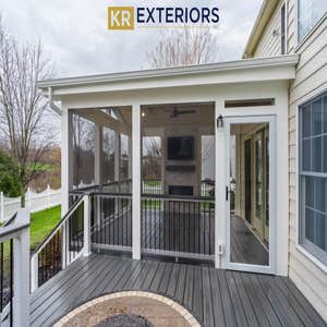 Photos by Kr Exteriors Inc #1 Built all new Composite screened in porch