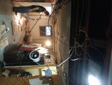 Basement Renovation This was an interesting project. We removed a drop ceiling and found an electrical nightmare. There were junction boxes every where