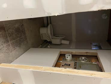 Photos by F Squared LLC #1 Renovated Beauty Salon
Demolition, framing, electrical, plumbing, drywall, paint, trim and flooring, also set up styling st