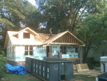 Erskine Martin Homes Bennett remodel Complete House rebuild - Adding 2nd floor, front porch, back porch, 24" open tail overhangs, 3 dormers, completely
