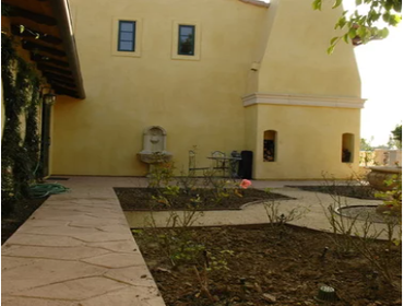 Transformation from a California ranch house to a Tuscan villa
