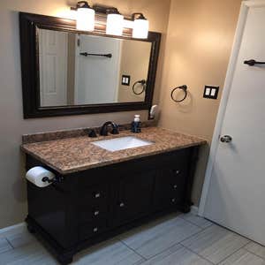 New Granite Topped Vanity