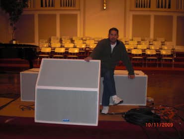 Colonial Presbyterian ISP Reference Line Array Installation