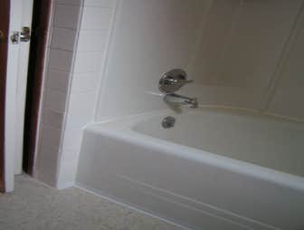 Apartment 113 B- Fire Damage Remodel This was an apartment that caught fire. We remodeled the kitchen, installed new VCT flooring, did an full custom p