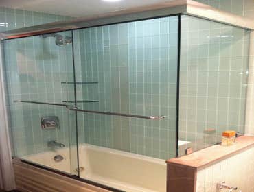Project photos from Bernar Glass, Inc. All shower door can be fabricated using 1/2 or 3/8 glass and everything can be completed in approximately two we