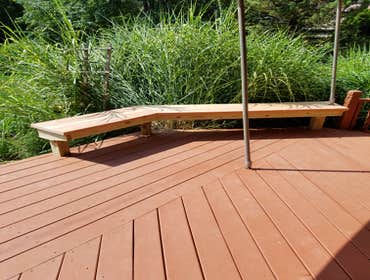 custom cedar benches