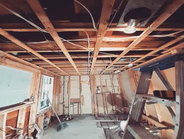 Photos by Beroli Construction, LLC #1 A bathroom from the inside out view!⁣
Bath remodel project ongoing ... the result will be amazing! Stay tuned