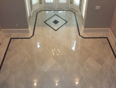 Marble Floor Laid patterned marble floor design