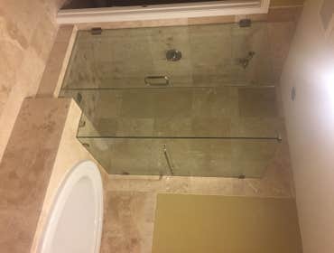 Residential Bathroom Remodel | Custom Frameless Shower Enclosure