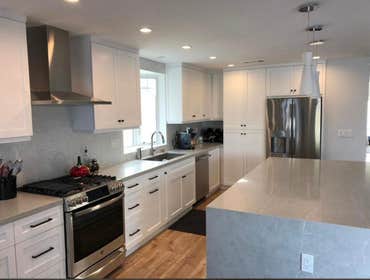 Modern Kitchen Transformation This kitchen project represents a complete transformation of the client's space. Working closely with the homeowners, we 