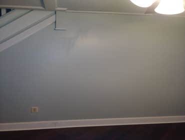 Photos by Oak and Stone Renovations #1 Insurance job. Small electrical fire damaging living room dining room and bath.