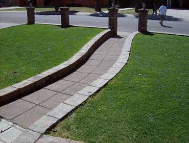 Paved walkway.