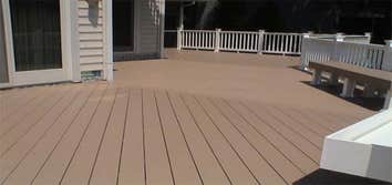 New enlarged deck