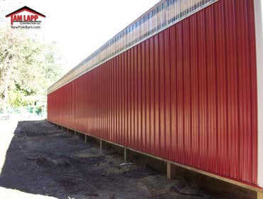 30'W x 90'L x 10'H Agricultural Pole Building in Freehold, New Jersey Project Overview
8’W x 90’L x 7’3”H Open Lean-to attached to 90’ Eave.
<a h