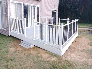 Two Composite Decks by Axenia Construction Two new composite decks (16’x16’ & 18’x20’)