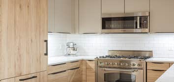Queens kitchen and living space renovation. Gut renovation of kitchen and living space including remove bedroom walls to create a large open living din