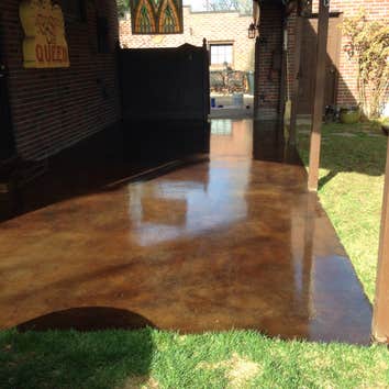 Concrete stain and sealer