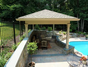 Photos from Crystal Blue Aquatics Llc New Construction of pool with full automation, LED lighting, high end travertine patio decking, beautiful water f
