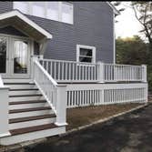 Photos by Ga Building & Remodeling #3 Building of side deck with a portico , deck was finish with composite decking materials