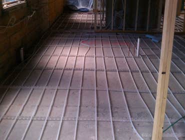 In floor heat