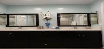 Fallbrook Bathroom Complete bathroom remodel homeowner changed out all the bathroom fixtures with a custom tiled shower, glass door, new custom vanity