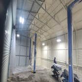 Steel Buildings 2” closed cell spray foam walls & roof deck