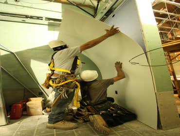 FRP (fiber reinforced plastic) Installation FRP installation at Sbarro in Huntington Beach.
