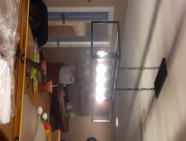 Installed light fixture