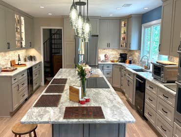 Large kitchen renovation in Dayton, MD