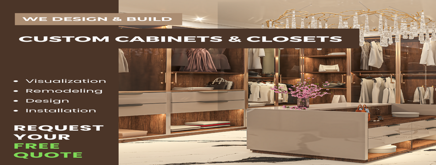 We Build Custom Cabinets & Closets