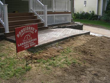PAVER DRIVEWAY , WALK AND STEPS
