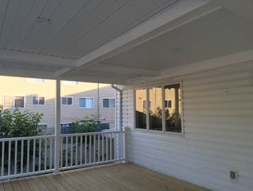Deck with roof - after