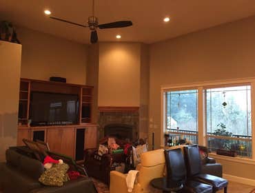 before interior painting