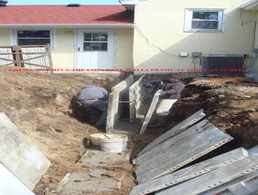 Setting up foundation frame