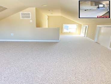 Photos by 99 Carpets LLC #1 Wall to wall carpet installation and Custom stair runners installation.