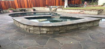 Paved Stone Pool Deck