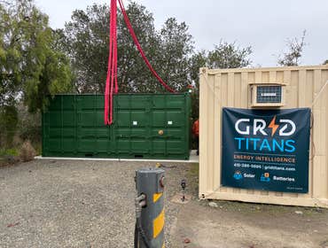 Photos by Grid Titans, LLC #1 Installing recycled EV batteries for Commercial Installation
