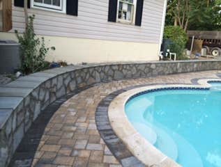 Outdoor pool installation