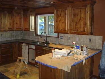 4x4 travertine window