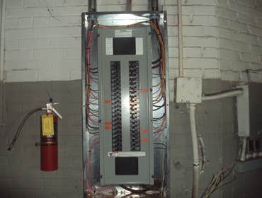 Project photos from Sharpe Electric Panel upgrade in a local warehouse