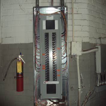 Project photos from Sharpe Electric Panel upgrade in a local warehouse