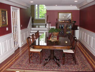 Guest Bath Handicap accessible full bath. originally built in 1950, this completely renovated bath is spacious with 3/4 height floor to ceiling tile,