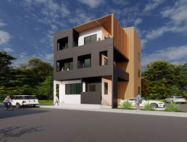 Modern Apartment Building 3 Unit Apartment Building