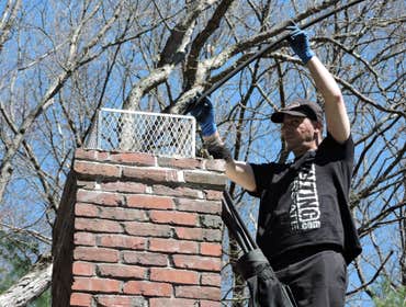 Residential chimney sweep