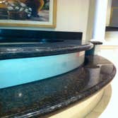 Project photos from Huntsville Granite & Marble Spann tub surround with 6 cm built up edging.
