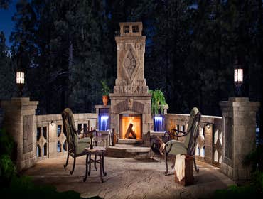 Outdoor Patio Fireplace