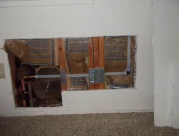 Re- Plumb with Pex pipe.