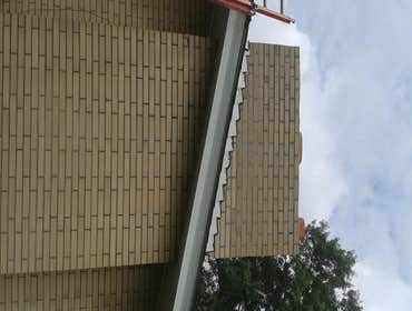 Rebuilt chimney